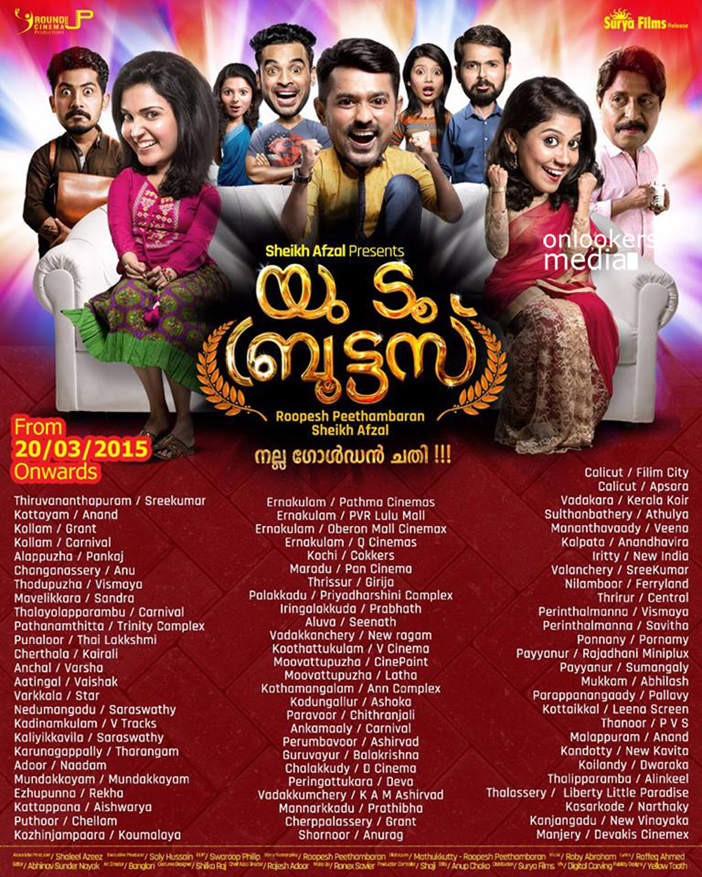 https://onlookersmedia.in/wp-content/uploads/2015/01/You-Too-Brutus-Theater-List-Malayalam-Movie-2015-Asif-Ali-Honey-Rose-Sreenivasan-Tovino-Thomas-Onlookers-Media.jpg