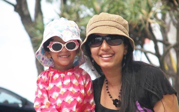 Actress Gopika with her daughter-Onlookers Media