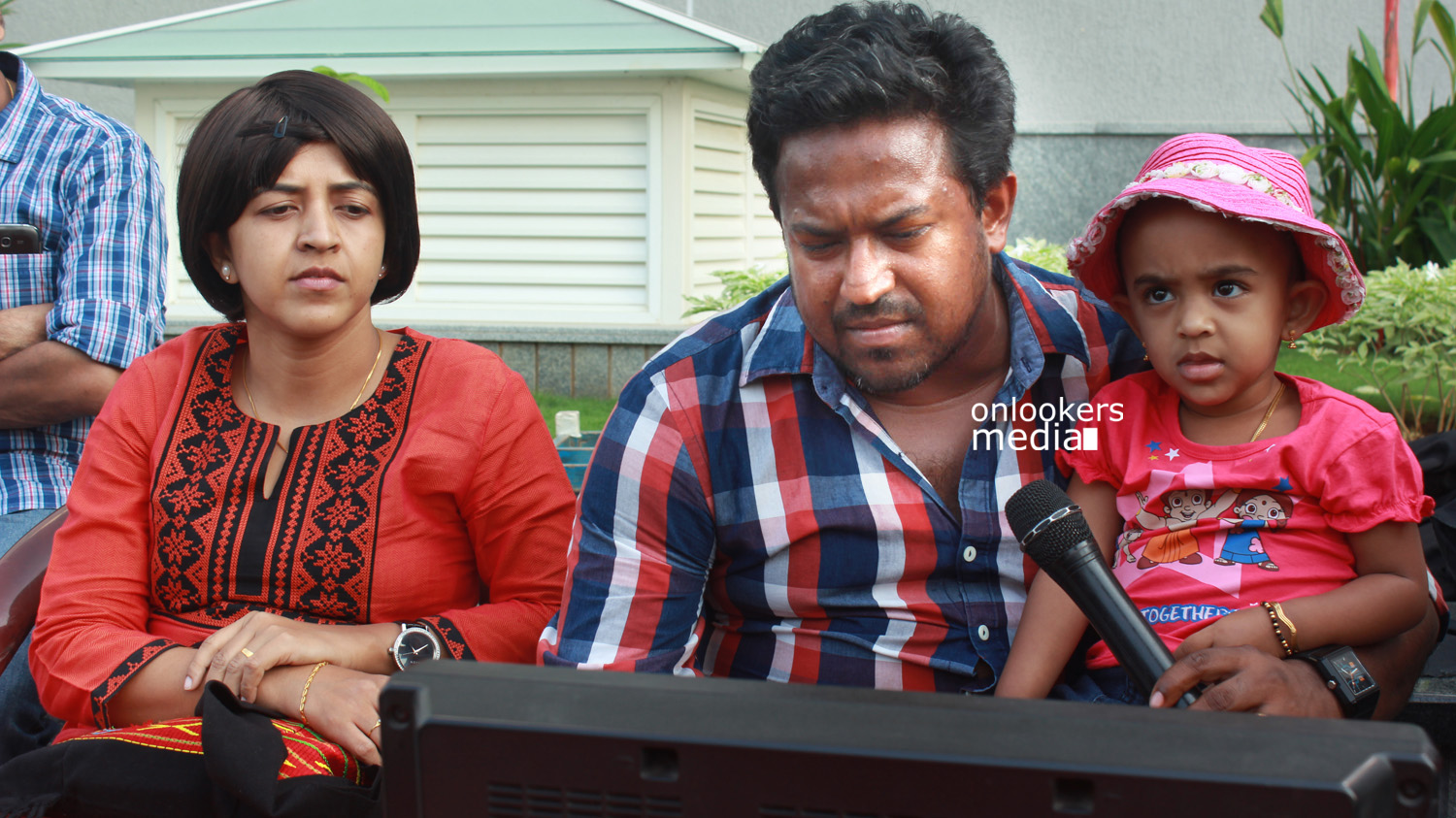 Director Roopesh Peethambaran with family at You Too Brutus Location-Onlookers Media (2)
