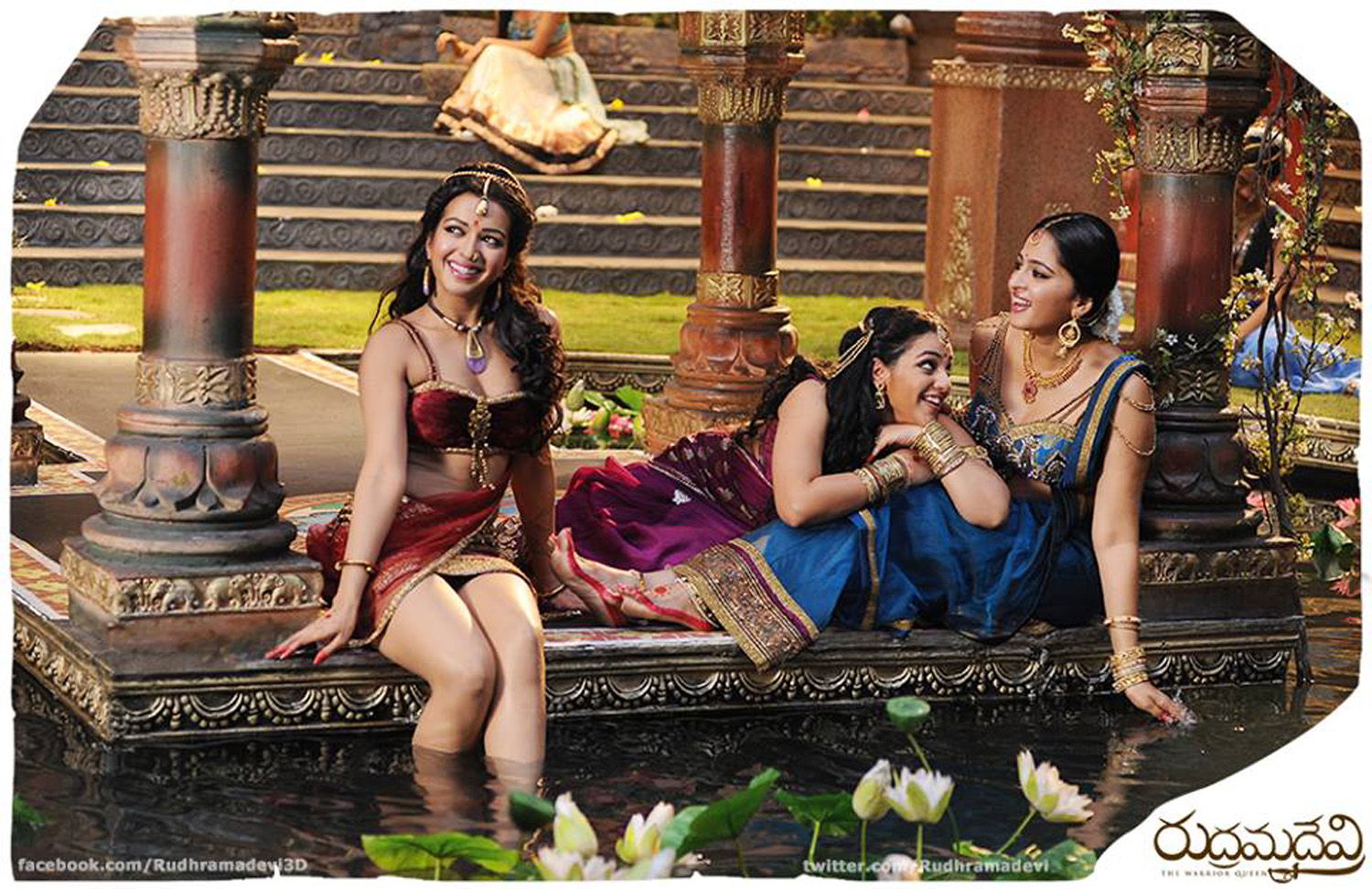 Anushka Shetty, Nithya Menon and Catherine Tresa in Rudhramadevi Stills-Images-Photos-Telugu Movie 2015-Onlookers Media (1)