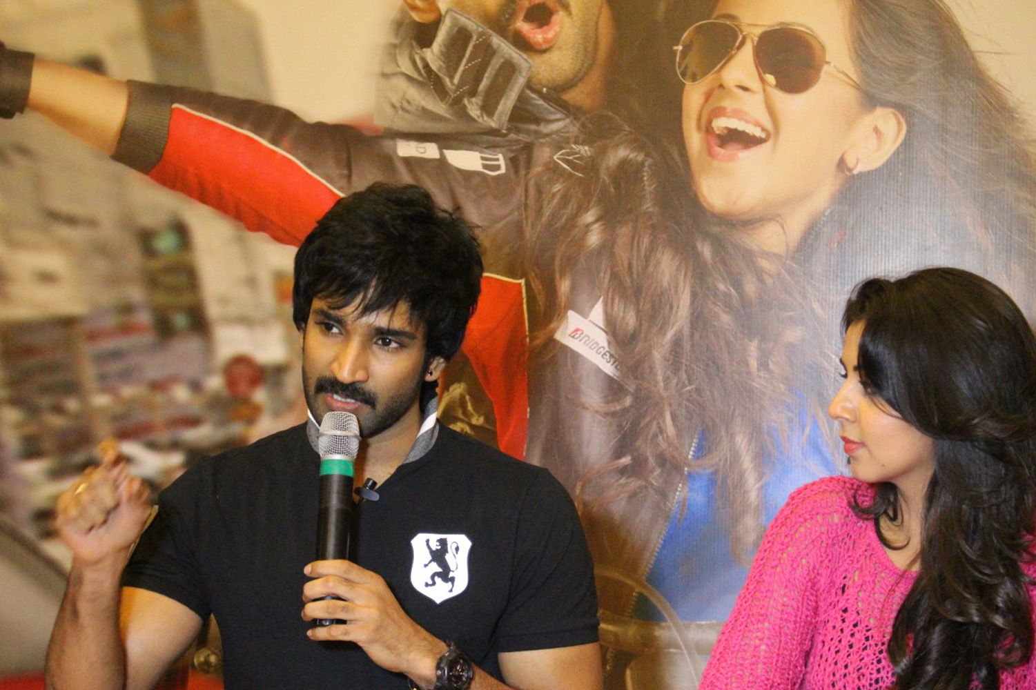 Yagavarayinum Naa Kaakka Press Meet Stills-Aadhi-Nikki Galrani-Tamil Movie 2015-Onlookers Media (27)