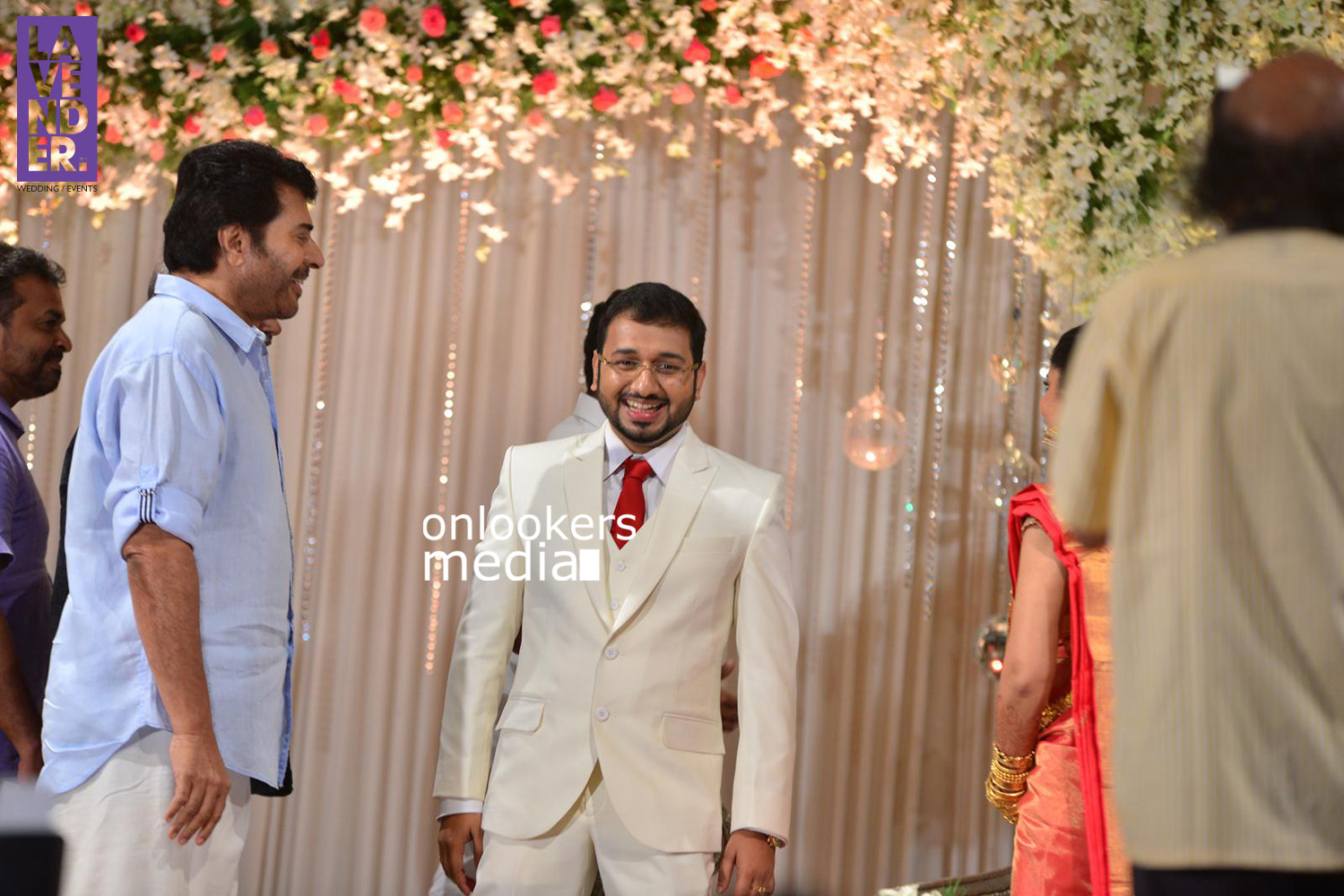 Mammootty at Muktha Wedding Reception-Stills-Photos