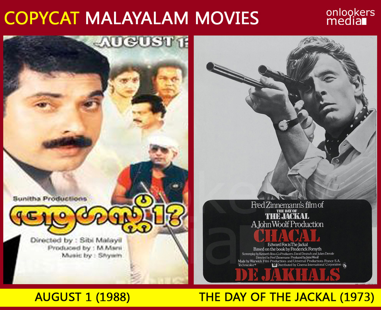 August 1 malayalam movie copied from The Day of the Jackal