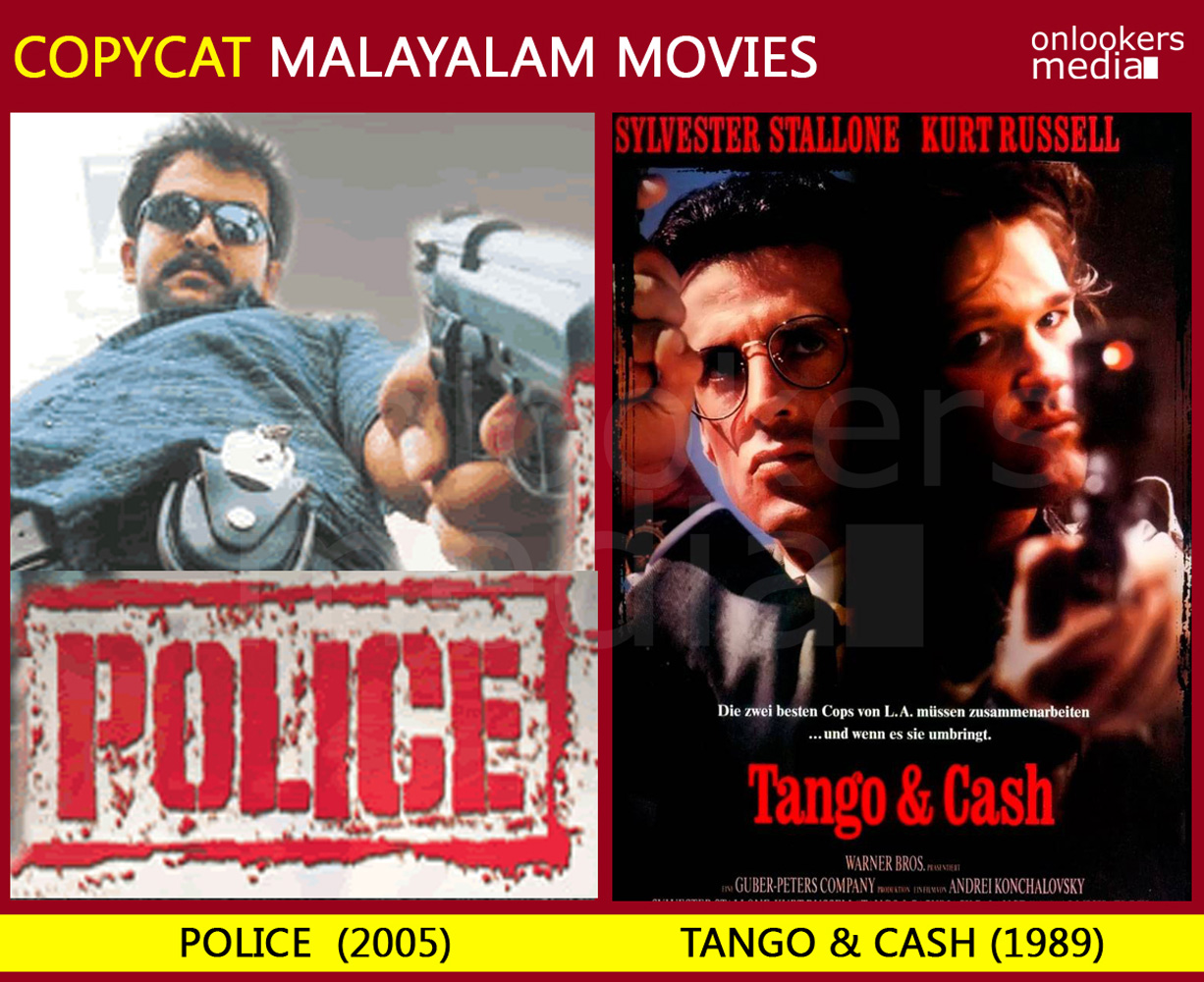 Police Malayalam movie copied from Tango and Cash-Copycat Malayalam Movie-Onlookers Media