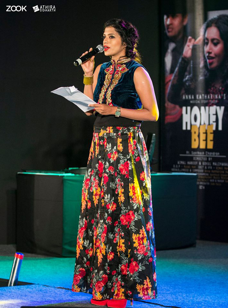 Anna Katharina’s Honey Bee Audio Launch Stills-Dulquer Salmaan-A