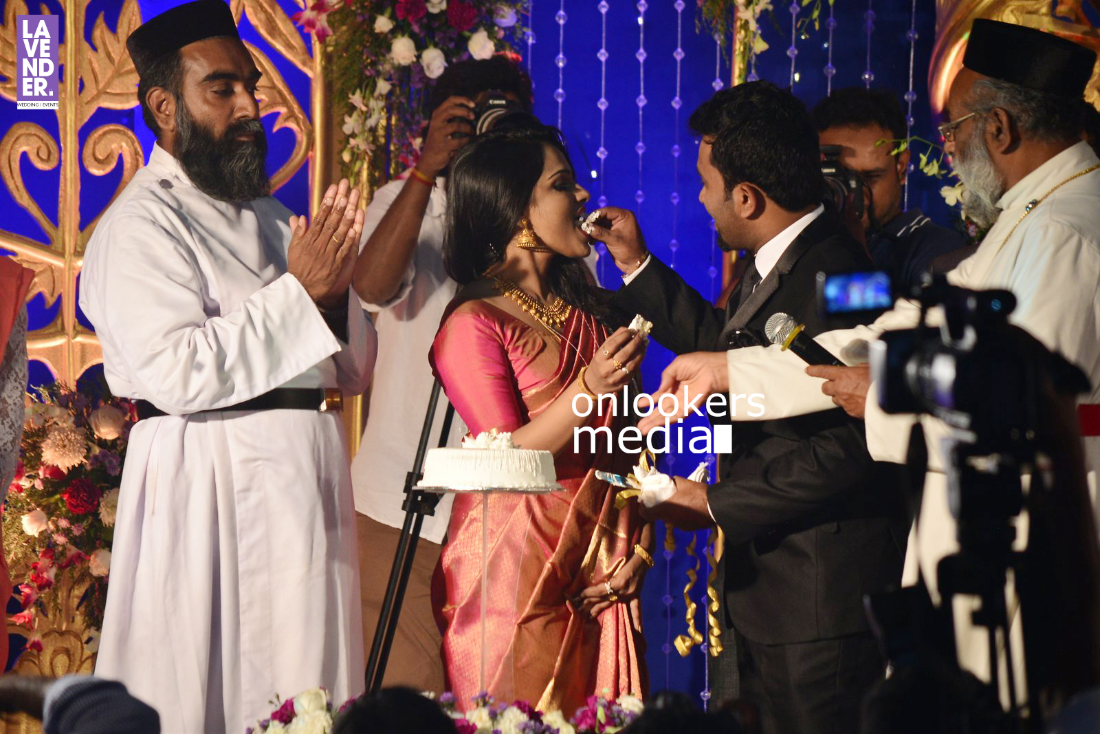 Aju Varghese Wedding reception stills
