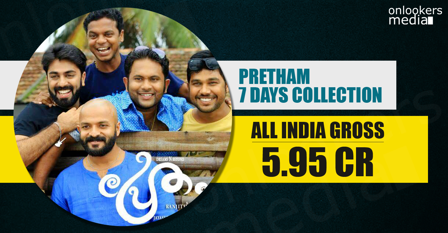 pretham malayalam movie collection report